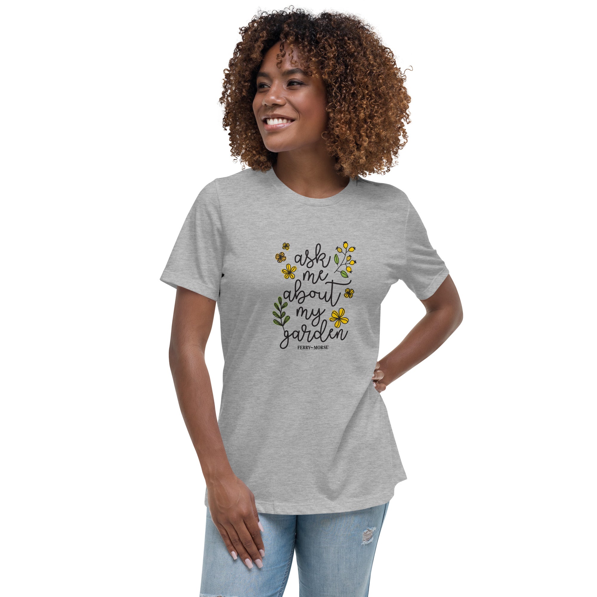 Ask me about my garden shirt grey